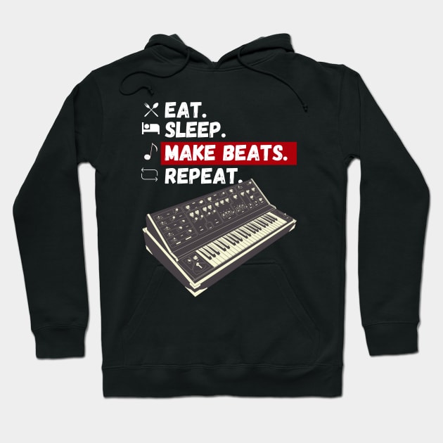 Eat Sleep Make Beats Repeat Hoodie by maxdax